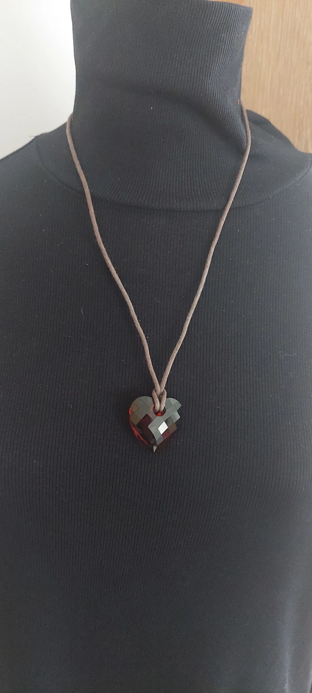Authentieke SWAROVSKI hartvormige hanger met rode kristallen 💎❤️ – photo 3